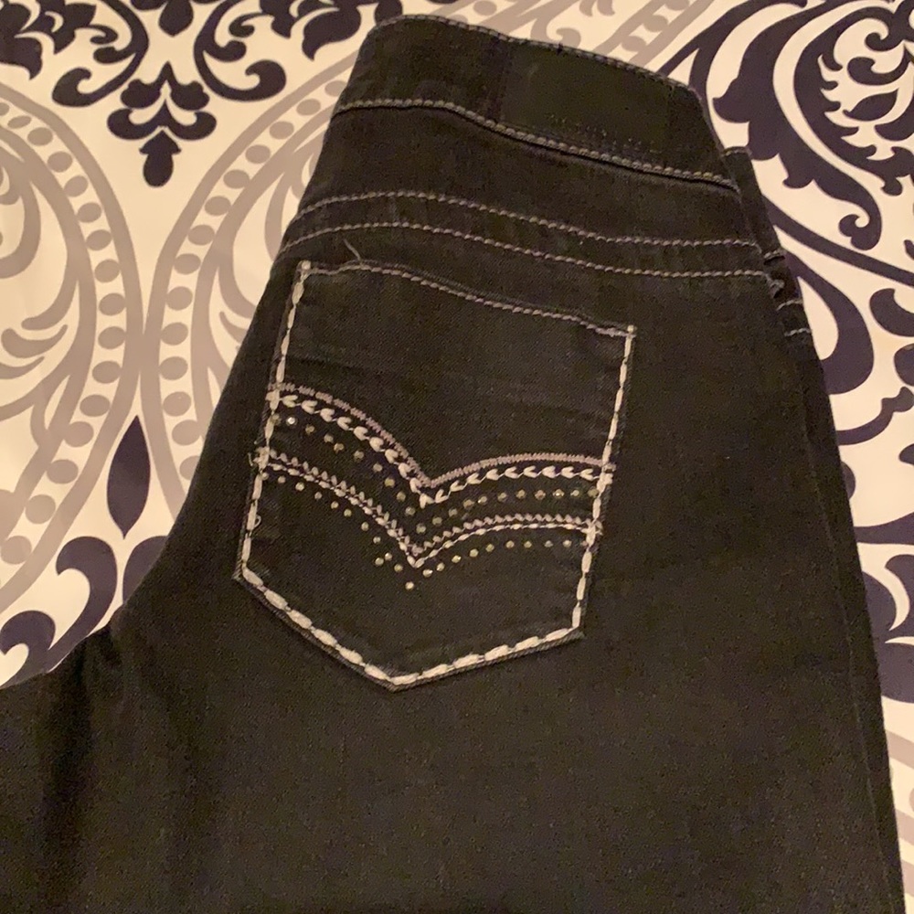 Maurice’s sz M black jeans great condition - Picture 3 of 4